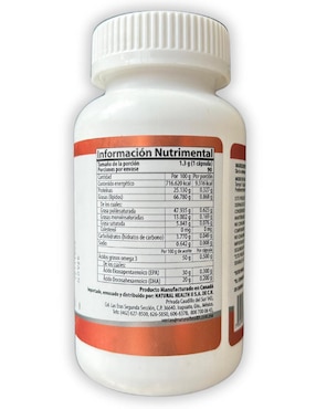 Aceite de Salmón Noruego Natural Health con omega 3 de 90 cápsulas