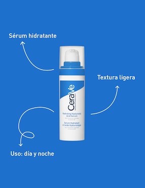 Sérum hidratante facial Hyaluronic Acid Cerave de piel seca