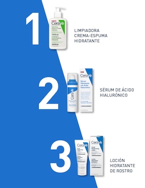 Sérum hidratante facial Hyaluronic Acid Cerave de piel seca