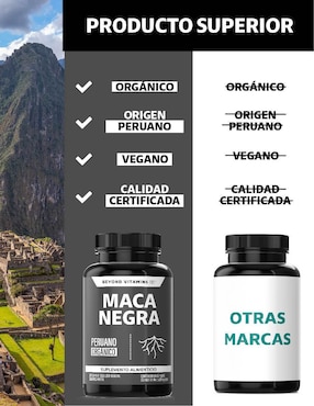 Maca Negra Beyond Vitamins de 60 cápsulas
