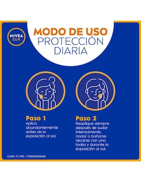 Protector solar FPS 50 Nivea