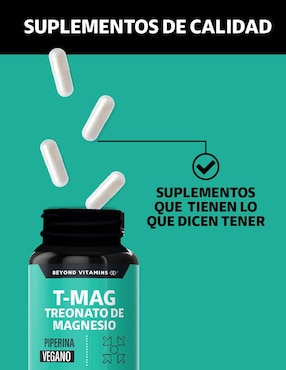 T-MAG Treonato de Magnesio Beyond Vitamins de 180 cápsulas