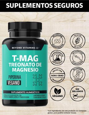 T-MAG Treonato de Magnesio Beyond Vitamins de 60 cápsulas