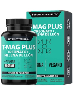 T-MAG Plus Treonato + Melena De León Beyond Vitamins 60 Cápsulas