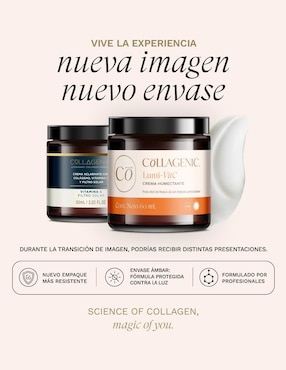 Set de crema facial recomendada para aclarar de noche Collagenic Premium para todo tipo piel