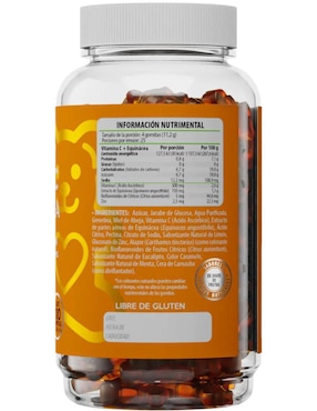 Gomitas Vitamina C + Equinacea para Adultos Belabear sabor limón de 100 gomitas