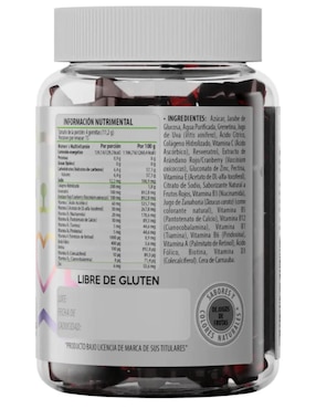 Multivitamínico Mujeres Belabear Belabear sabor frutos rojos de 60 gomitas