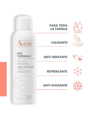 Loción cara y cuerpo calmante Avène Agua Termal Avène 150 ml – Refrescante y Calmante para Piel Sensible
