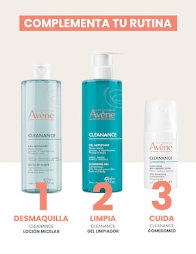 Loción facial antiacné Avène Cleanance agua micelar 400 ml piel grasa y con imperfecciones