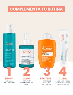 Limpiador facial Gel Cleanance Avène para acné