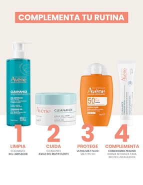 Crema facial recomendada para acné día y noche Avène Cleanance para piel mixta y grasa