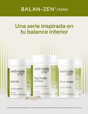 Citrato de Magnesio con Celulosa Microcristalina y Estearato de Magnesio WELLMADE Wellmade con citrato de magnesio
