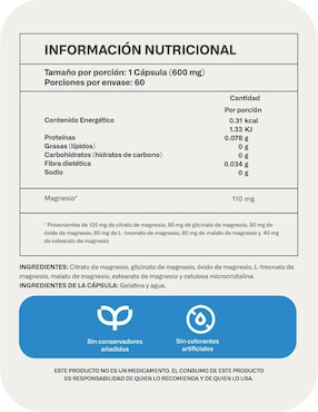 Magnesio Blend LIFEED5 Lifeed5 con magnesio
