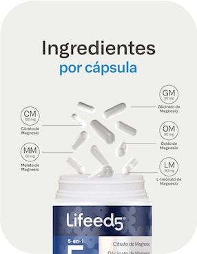 Magnesio Blend LIFEED5 Lifeed5 con magnesio