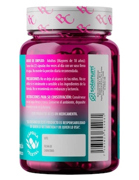 Belacaps Biotina + Ácido Hialurónico Solanum con biotina de 100 cápsulas