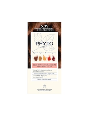 Tinte Para Cabello Phyto Tono 5.35 Castaño Claro Chocolate