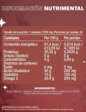 Glutation y Omega 3 Lemon Cochella