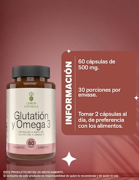 Glutation y Omega 3 Lemon Cochella