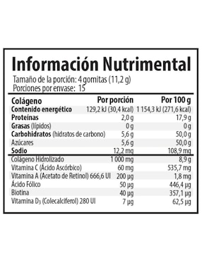 Colágeno + Biotina Vitamina A, C, D Belabear sabor fresa de 60 gomitas