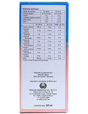 KinderVital Fruity Flora Salus sabor frutal de 250 ml