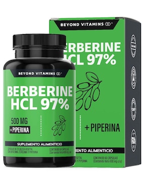 Berberine HCL 97% Beyond Vitamins Con Berberina 60 Cápsulas