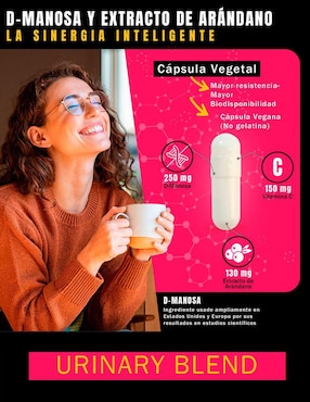 Urinary Blend Nsn con d-manosa de 60 cápsulas