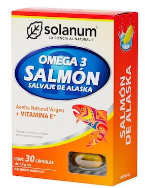 Omega 3 Salmón Salvaje De Alaska Solanum 30 Cápsulas