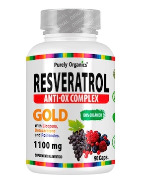 Resveratrol Purely Organics Nuvamex Con Resveratrol 90 Cápsulas