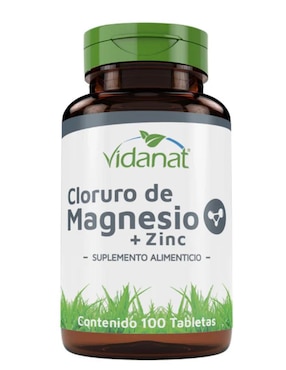 Cloruro de magnesio + zinc Vidanat 100 tabletas