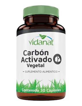 Carbón Activado Vegetal Vidanat 30 Cápsulas