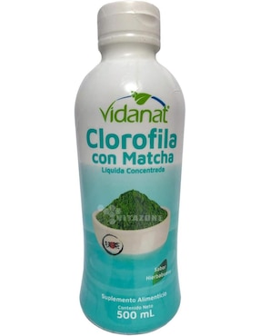 Clorofila Con Matcha Vidanat sabor herbal de 500 ml