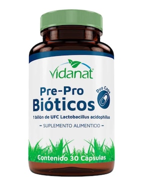 Pre Probióticos Vidanat de 30 cápsulas