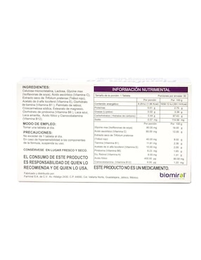 Pleniform 40 Biomiral con isoflavonas de 30 tabletas