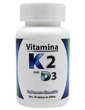 Vitamina K2 Dos Mundos Con Vitamina D3 Y K2 30 Tabletas