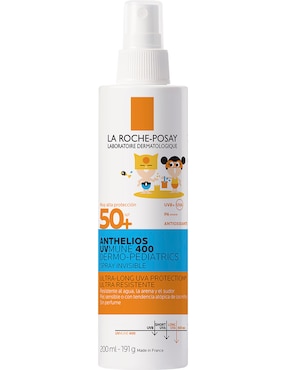 Protector Solar FPS 50+ UVMUNE 400 Dermo-Pediatrics Spray Invisible La Roche Posay Anthelios 200 Ml