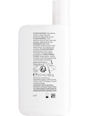 Protector solar FPS 50 UVMUNE 400 Dermo-Pediatrics Fluido Invisible La Roche Posay Anthelios 50 ml