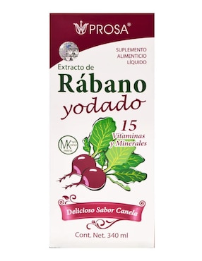 Rábano Yodado Prosa sabor canela de 340 ml