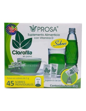 Clorofila Prosa Sabor Herbal 45 Sobres