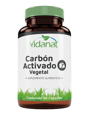 Carbón Activado Vegetal Vidanat de 90 cápsulas