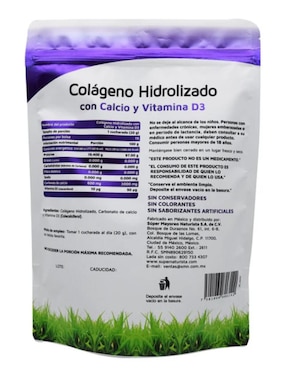 Colágeno Hidrolizado Con Calcio Y Vitamina D3 Vidanat sabor natural de 300 g
