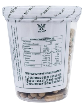 Valeriana Prosa de 150 cápsulas