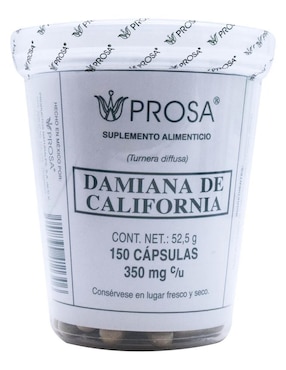 Damiana De California Prosa 150 Cápsulas