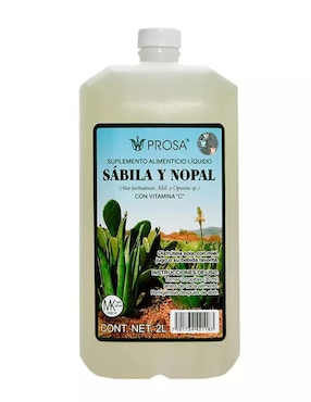 Bebida De Sabila Y Nopal Prosa Con Vitamina C Sabor Natural 2 Litros