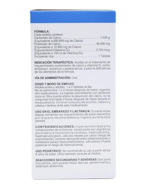 Caltrón 600+D Salud Natural de 60 tabletas