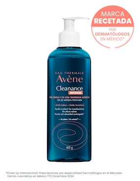 Limpiador facial Gel Intense Facial Limpieza Profunda Piel Grasa 400 g Avène Cleanance para acné