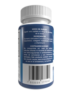 Curcuyang Lemon Cochella con turmeric cúrcuma, ácido hialurónico, colágeno hidrolizado, biotina y vitamina e de 30 capletas