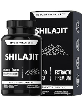 Extracto Premium Shilajit Y Raíz De Cúrcuma Beyond Vitamins 60 Cápsulas