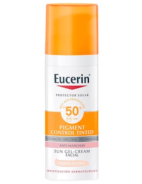 Protector Solar FPS 50 Sun Gel-Cream Eucerin Pigment Control Tinted 50 Ml