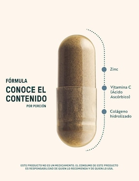 Zinc blend: Zinc + Colágeno Hidrolizado + Vitamina C Life 360+ Life360+