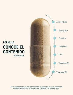 TST: Creatina + Vitaminas + Fenogreco + L-Arginina + Zinc Life 360+ Life360+